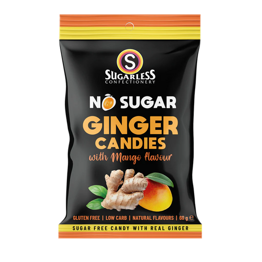 Sugarless Ginger Candies with Mango 60g