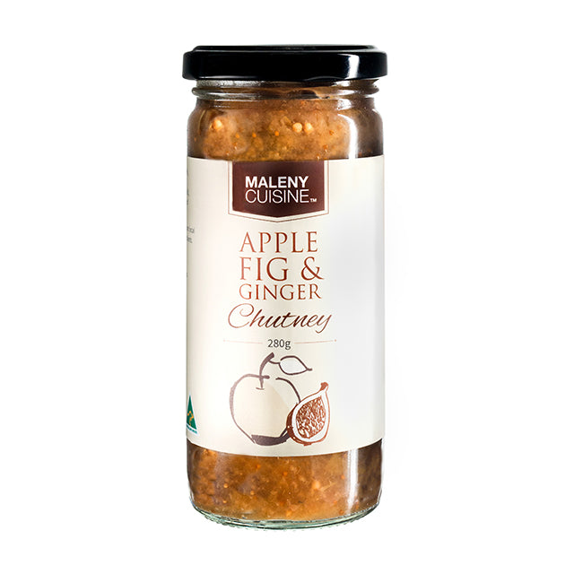 Maleny Cuisine Apple Fig & Ginger Chutney - 280g