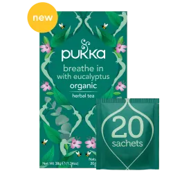 Pukka Tea Breathe in With Eucalptus - 20 tea bags