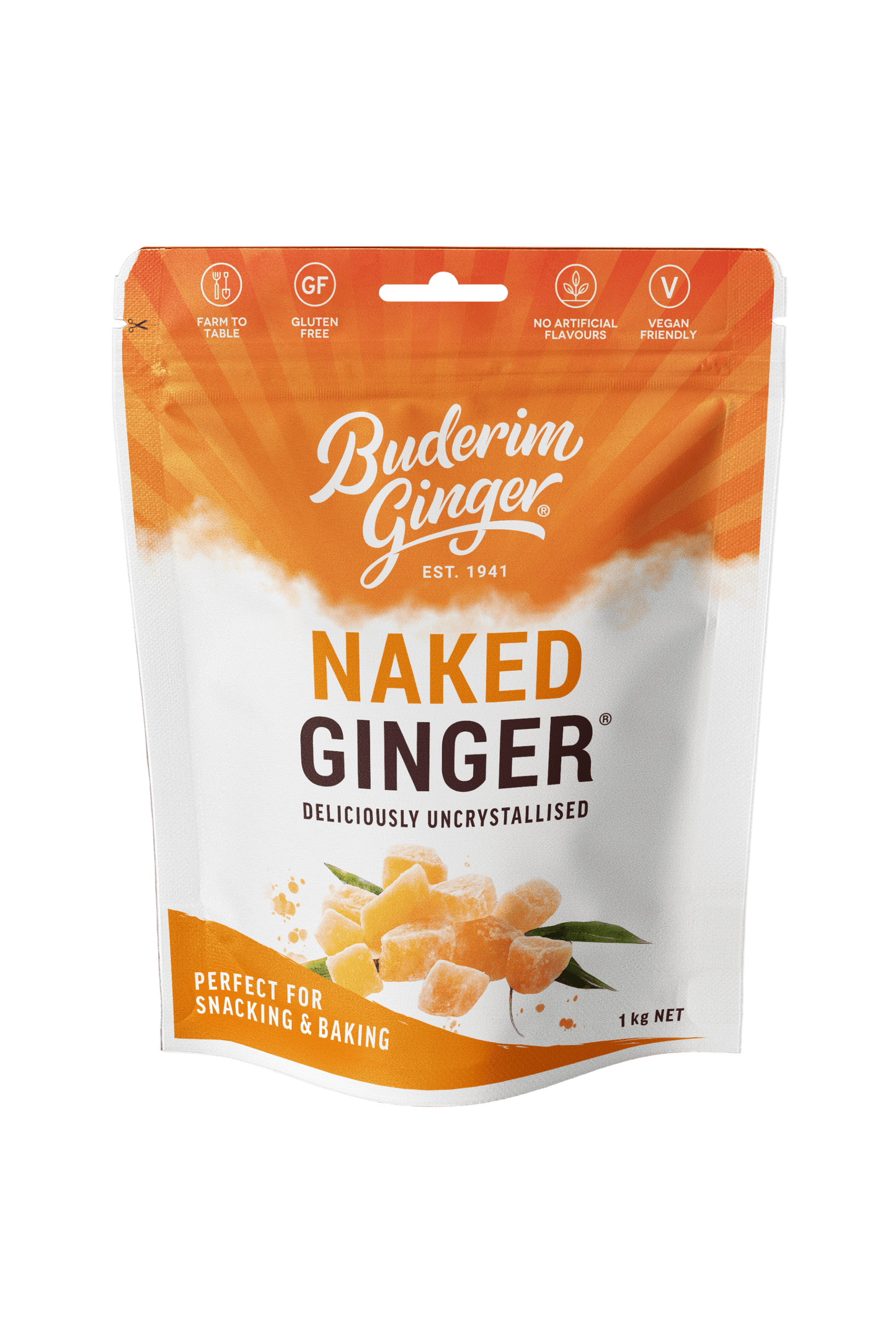 Buderim Ginger Naked Ginger 175g/1kg