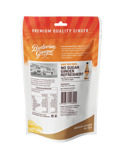 Buderim Ginger Naked Ginger Sliced 350g