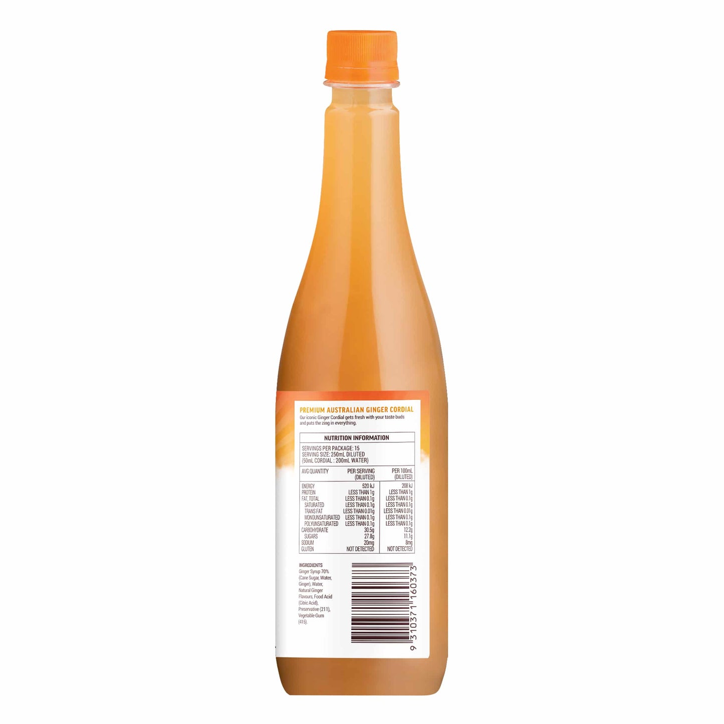 Buderim Ginger Cordial Ginger Refresher