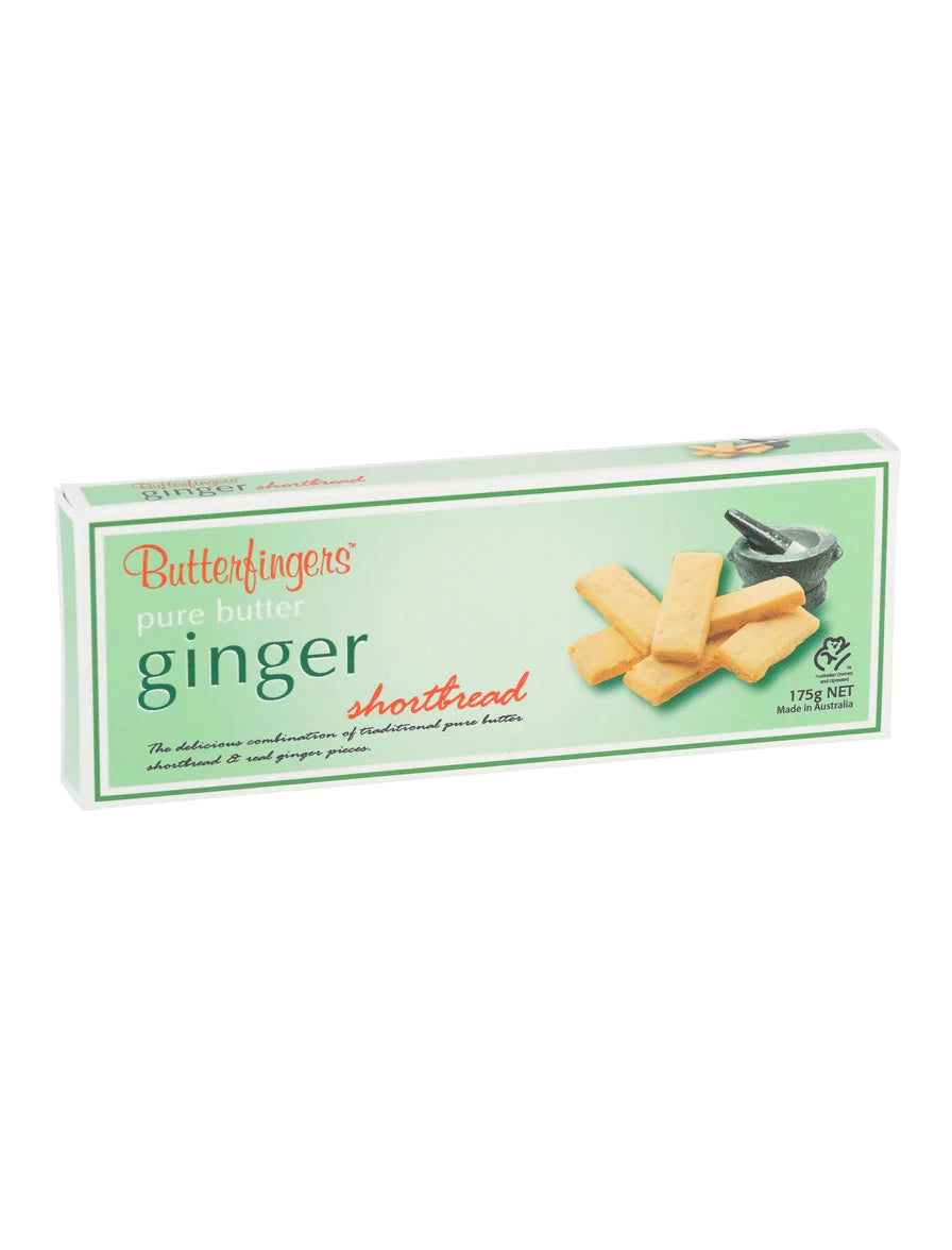 Butterfinger's Ginger Shortbread 175g