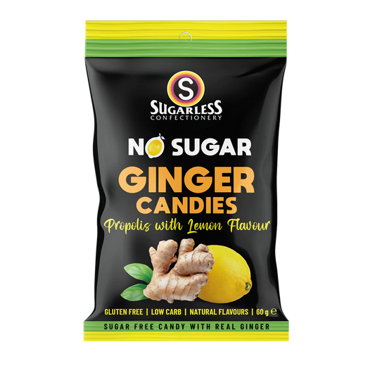 Sugarless Ginger Candies Propolis with Lemon 60g