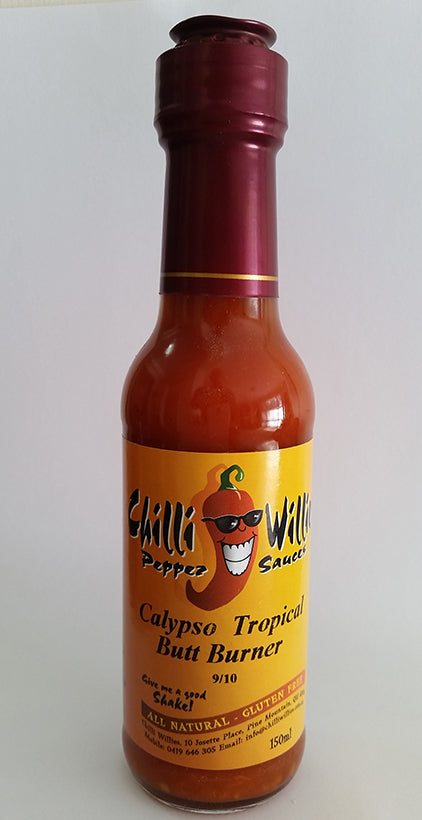 Chilli Willies Calypso Tropical Butt Burner Hot Sauce 150ml