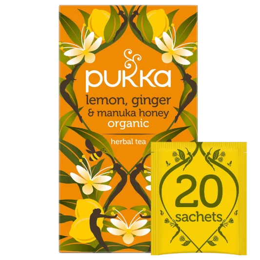 Pukka Lemon Ginger & Manuka Honey - 20 tea bags