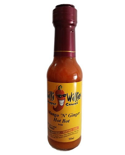 Chilli Willies Mango 'n' Ginger Hot Bot Hot Sauce 150ml