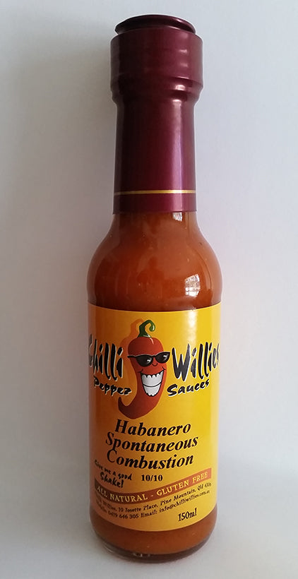 Chilli Willies Habenaro Spontaneous Combustion Hot Sauce 150ml