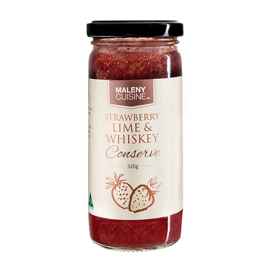 Maleny Cuisine Strawberry Lime & Whiskey Conserve 320g