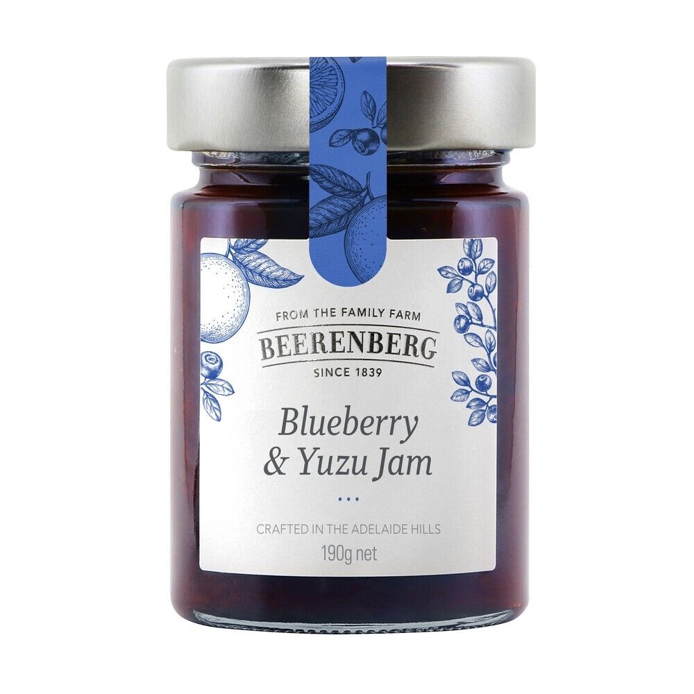 Beerenberg Blueberrry & Yuzu Jam 190g
