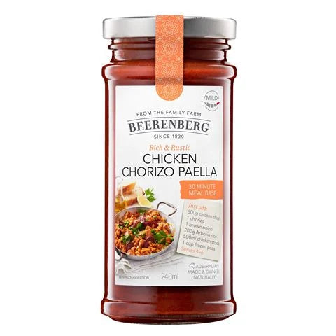 Beerenberg Chicken Chorizo Paella 30 Minute Meal Base