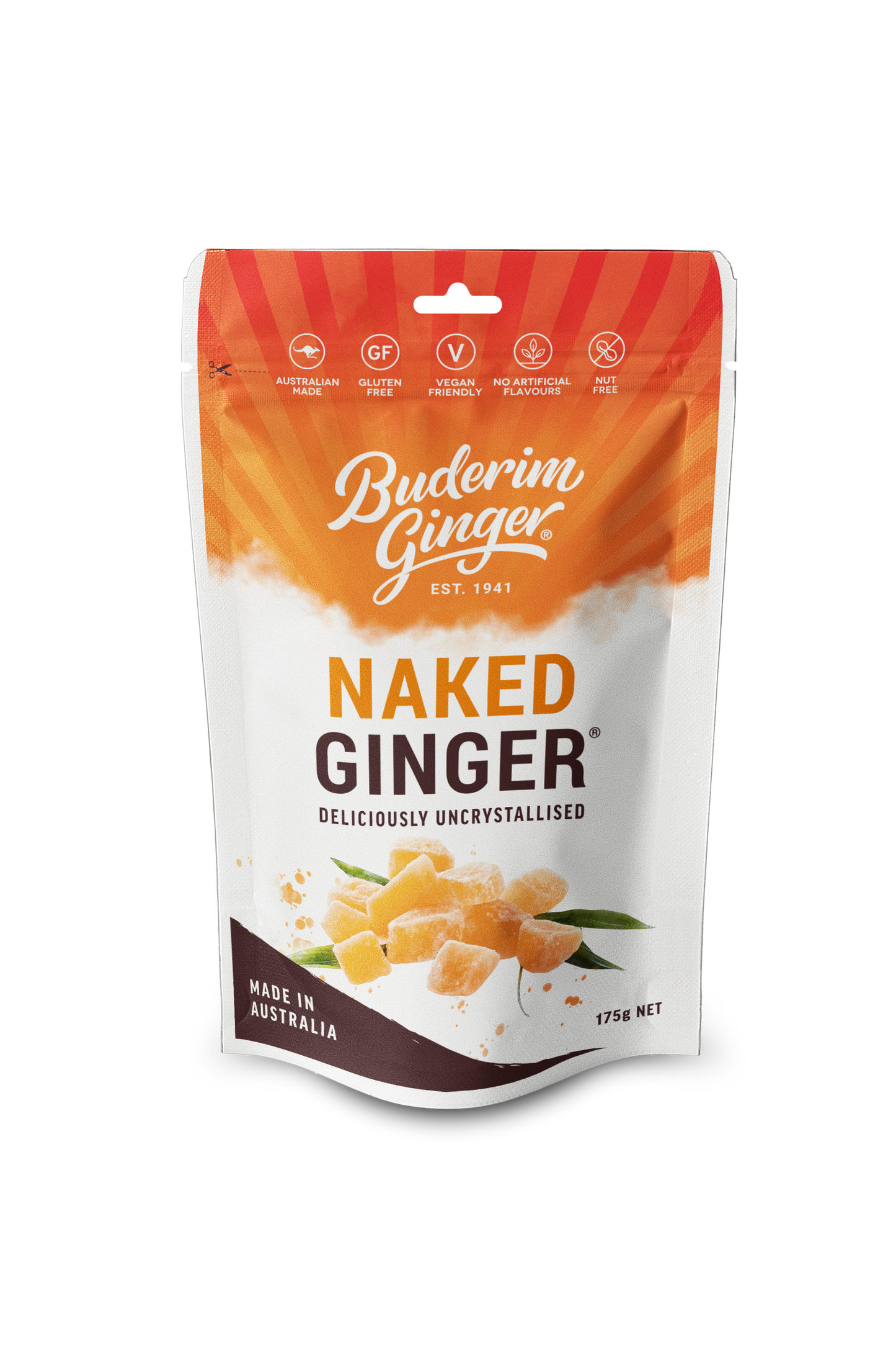 Buderim Ginger Naked Ginger 175g/1kg